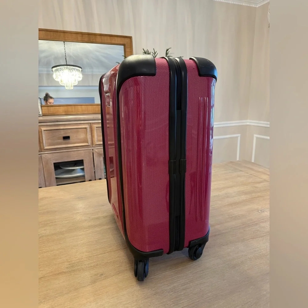 Tumi Pink Carry On Suitcase - Picture 4 of 10